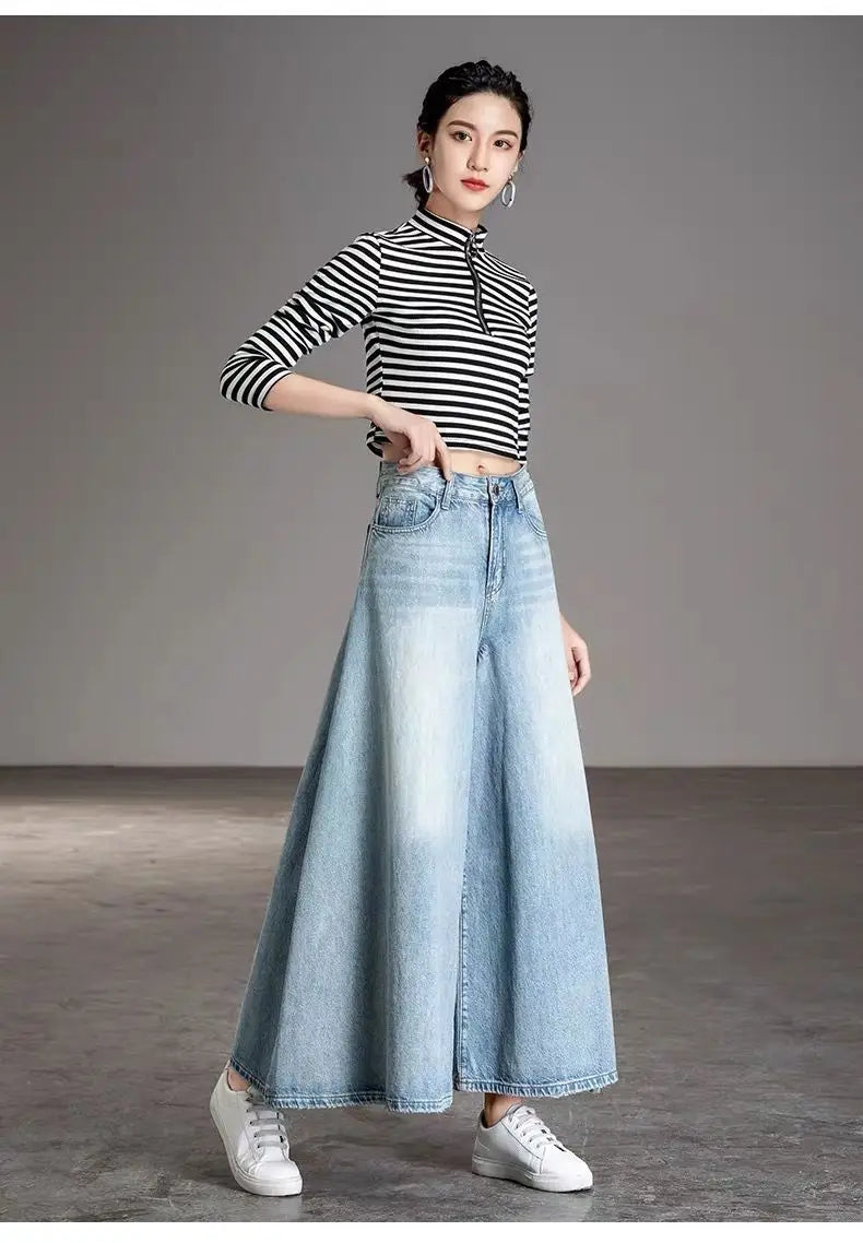 Baggy Jeans High Waist Women's Pants Newjeans Wide Summer Elegant Woman Aestethic Vintage Clothes 90s Korean Clothing Y2k Jean