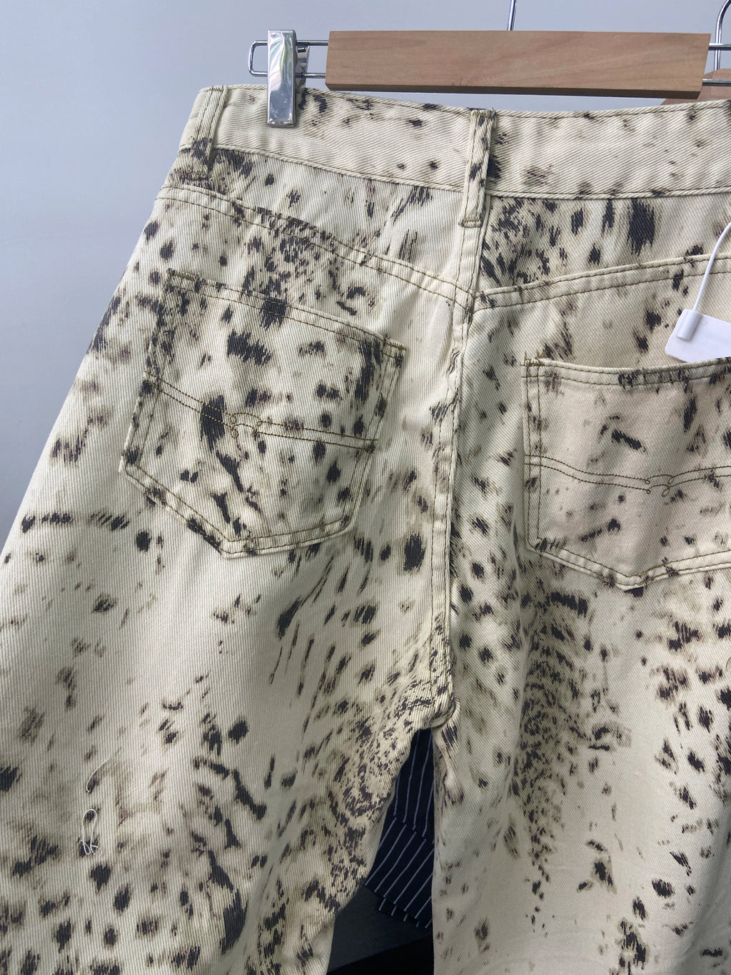 Baggy Wide Leg Jeans Women High Waisted Retro Leopard Print Straight Jeans High Street Streetwear Y2k Vintage Denim Trousers