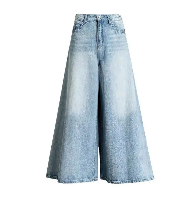 Baggy Jeans High Waist Women's Pants Newjeans Wide Summer Elegant Woman Aestethic Vintage Clothes 90s Korean Clothing Y2k Jean