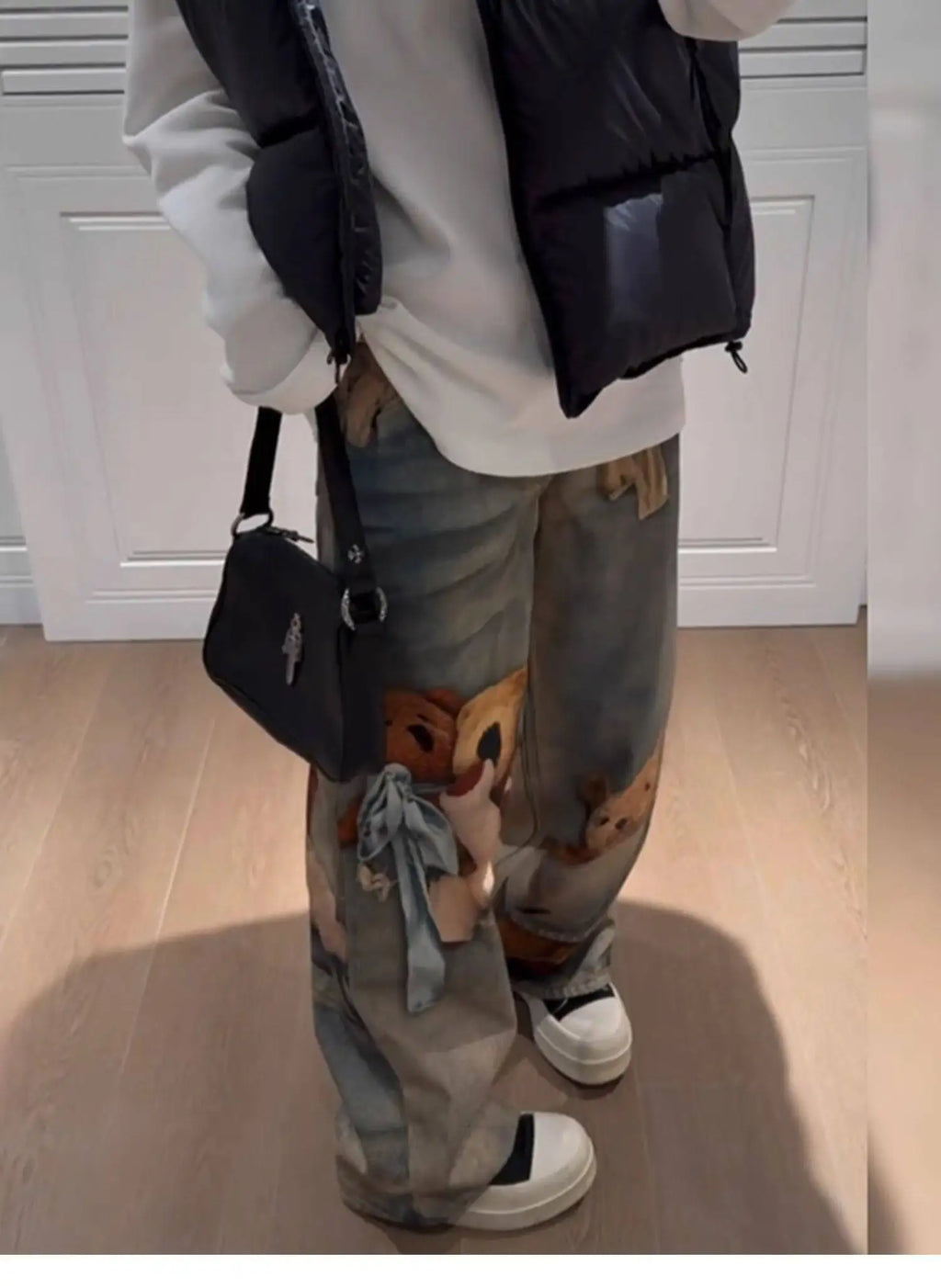 Women's Baggy Print Jeans Denim Pants Harajuku Cowboy Tie Dye High Street Y2k Jeans Stylish Design New