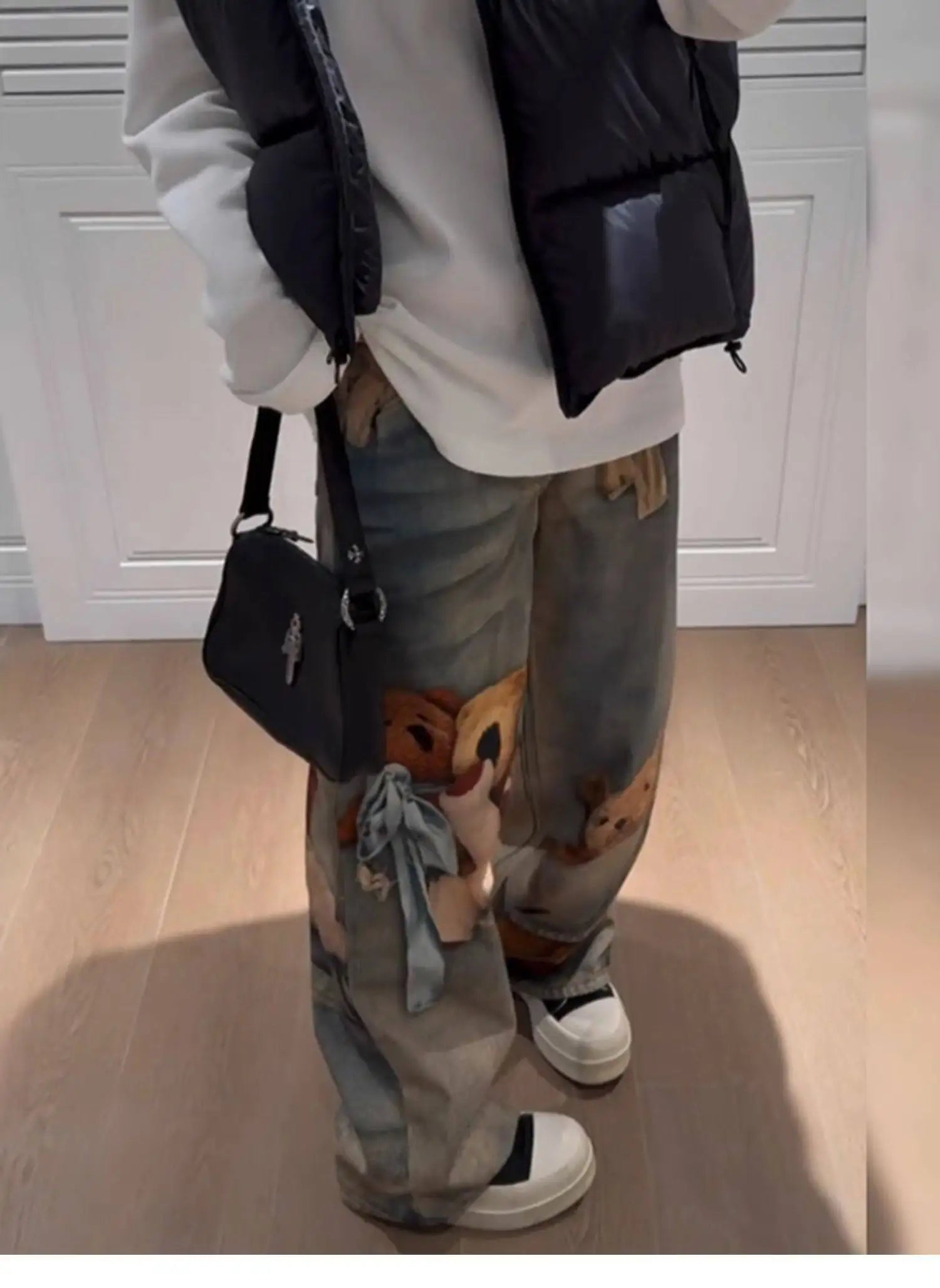 Women's Baggy Print Jeans Denim Pants Harajuku Cowboy Tie Dye High Street Y2k Jeans Stylish Design New